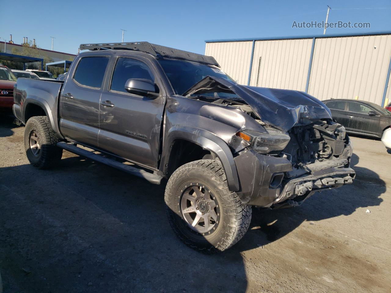 2017 Toyota Tacoma Double Cab Gray vin: 5TFCZ5AN3HX078317