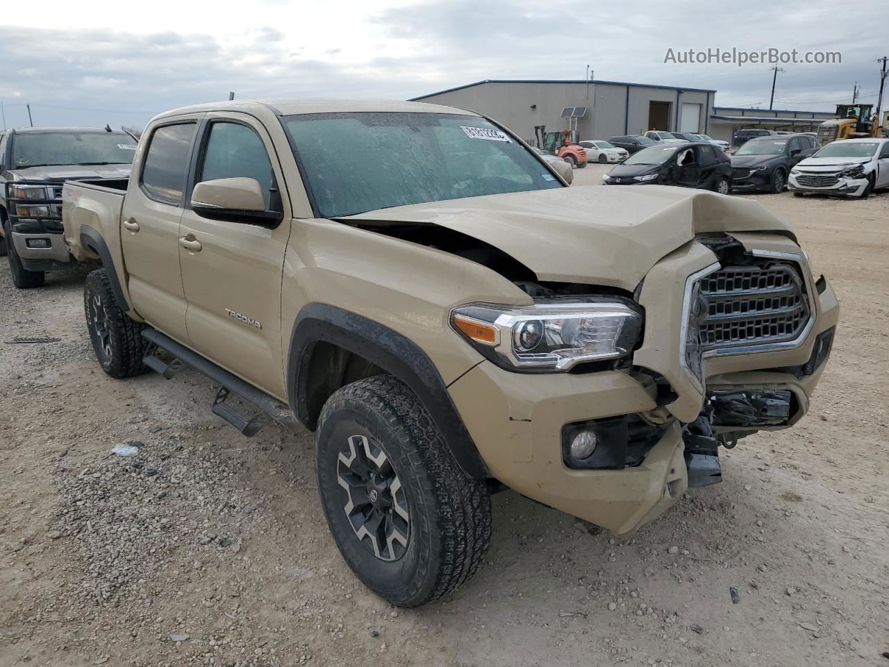 2017 Toyota Tacoma Double Cab Tan vin: 5TFCZ5AN3HX082352