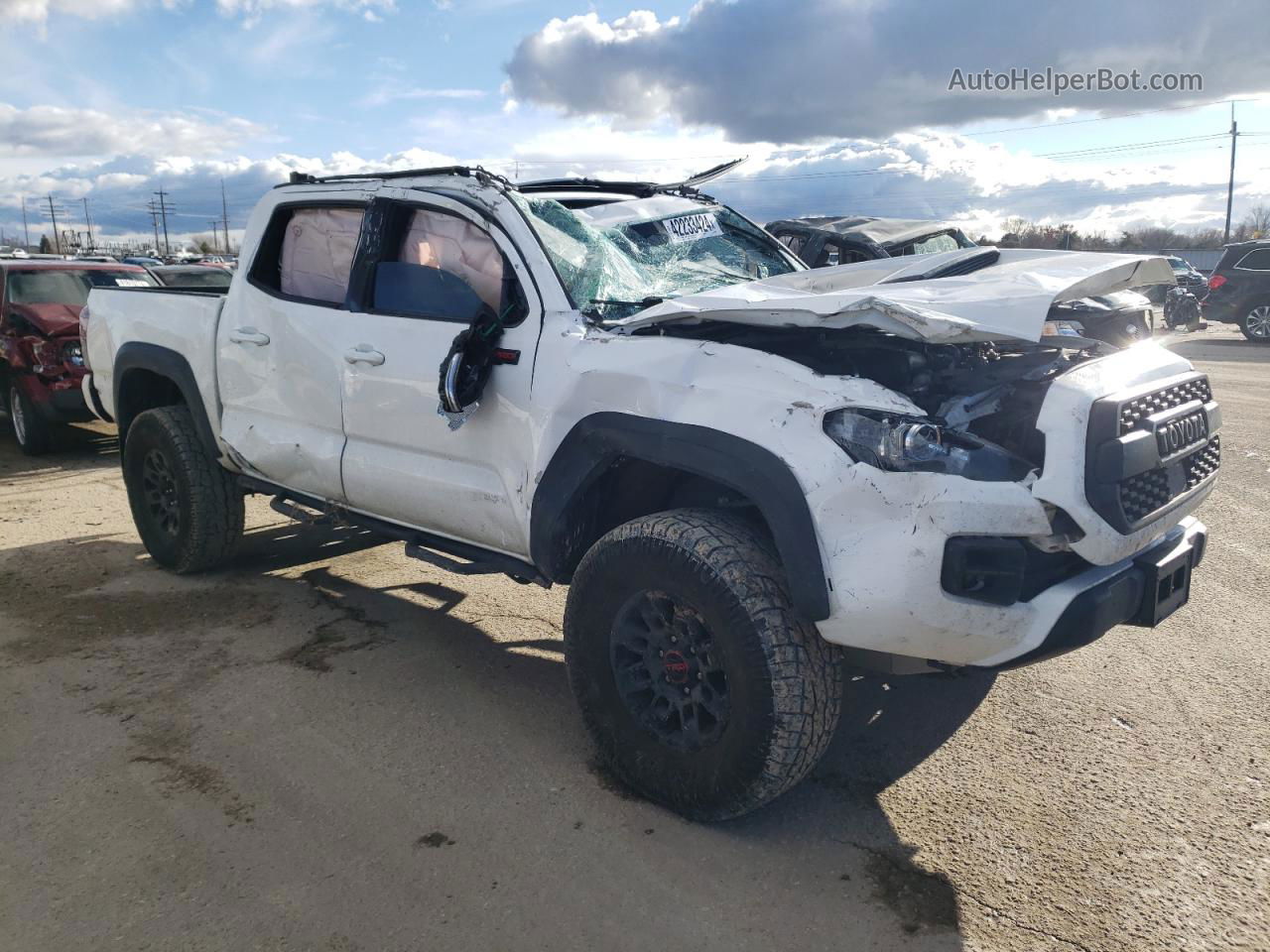 2019 Toyota Tacoma Double Cab Белый vin: 5TFCZ5AN3KX194866