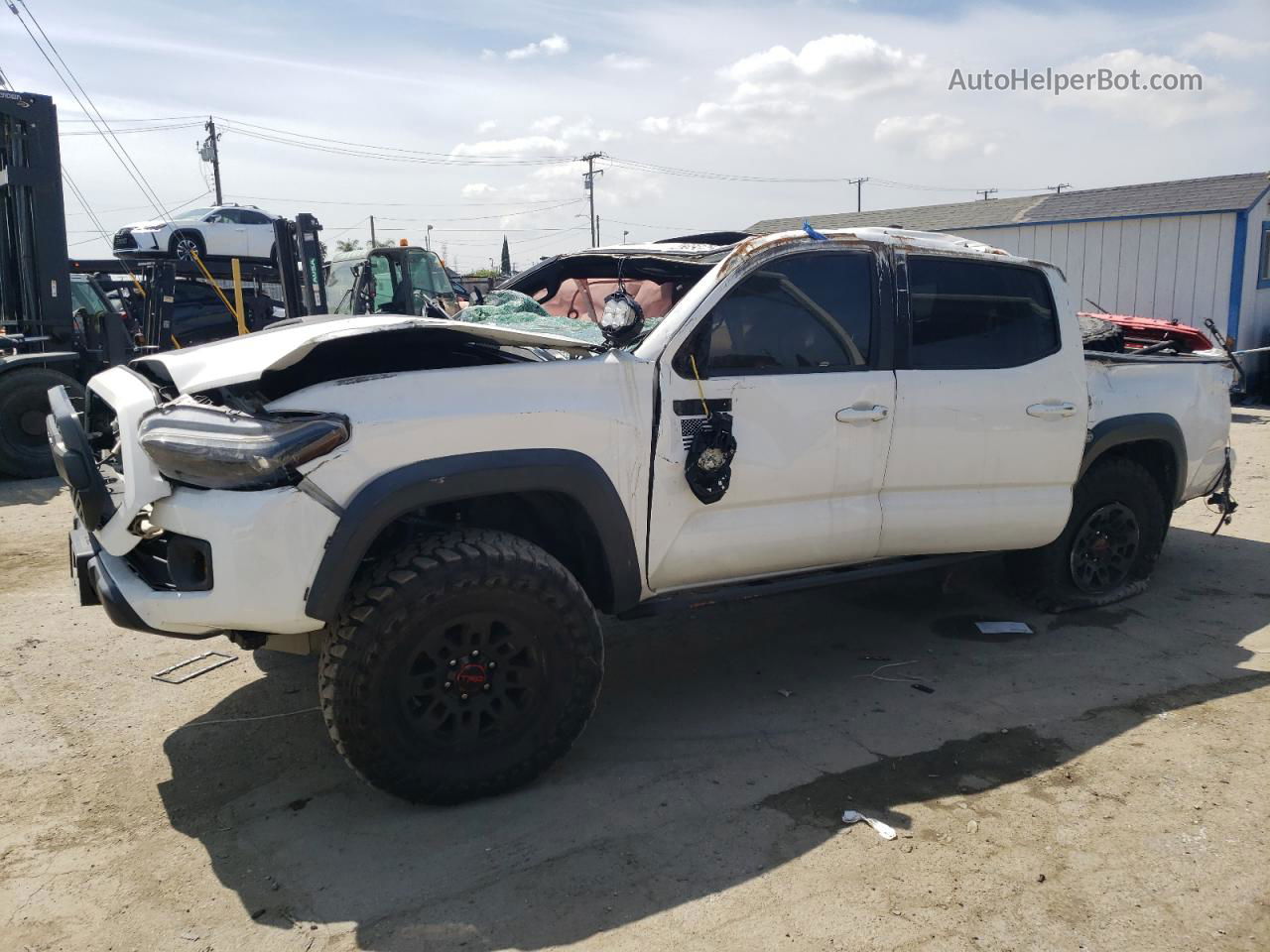 2019 Toyota Tacoma Double Cab Белый vin: 5TFCZ5AN3KX210922