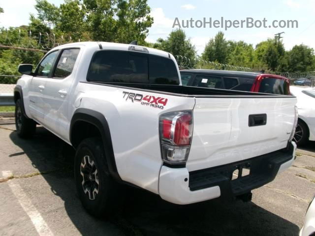 2021 Toyota Tacoma 4wd Sr/sr5/trd Sport White vin: 5TFCZ5AN3MX264997