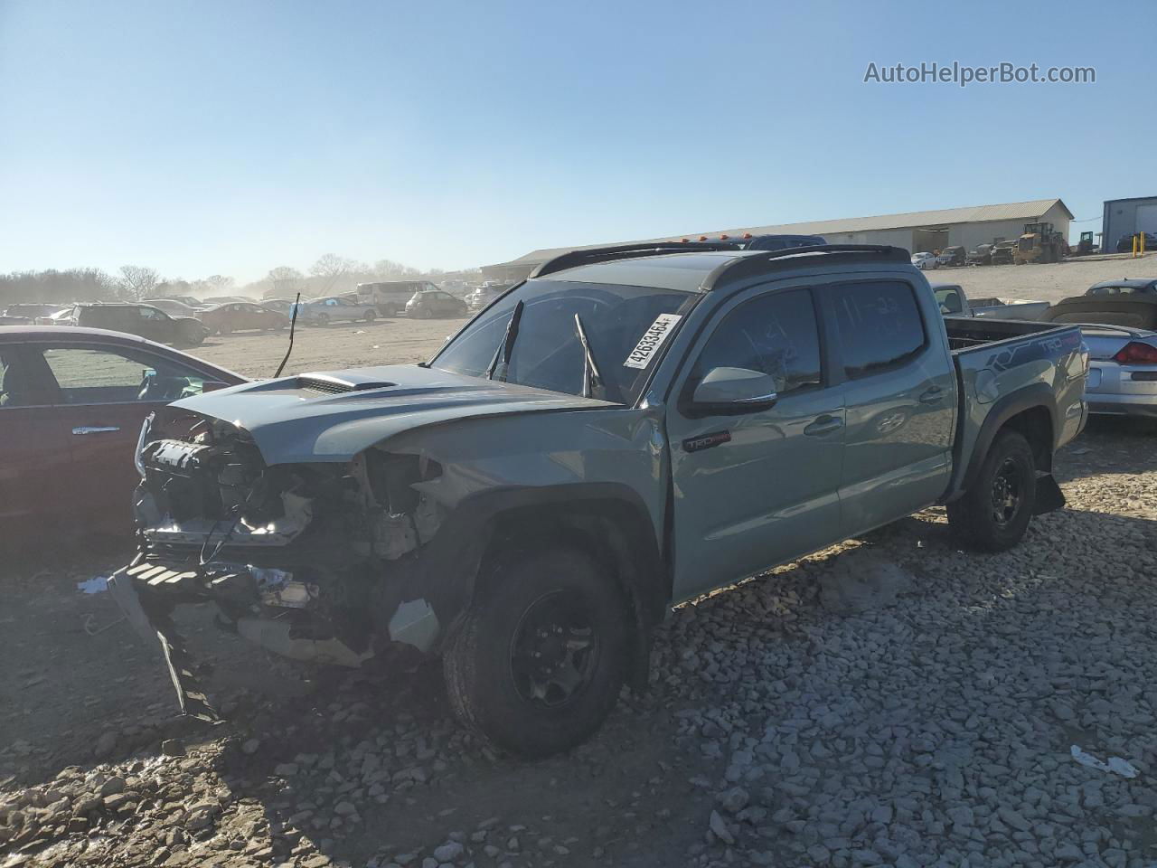 2021 Toyota Tacoma Double Cab Gray vin: 5TFCZ5AN3MX279788