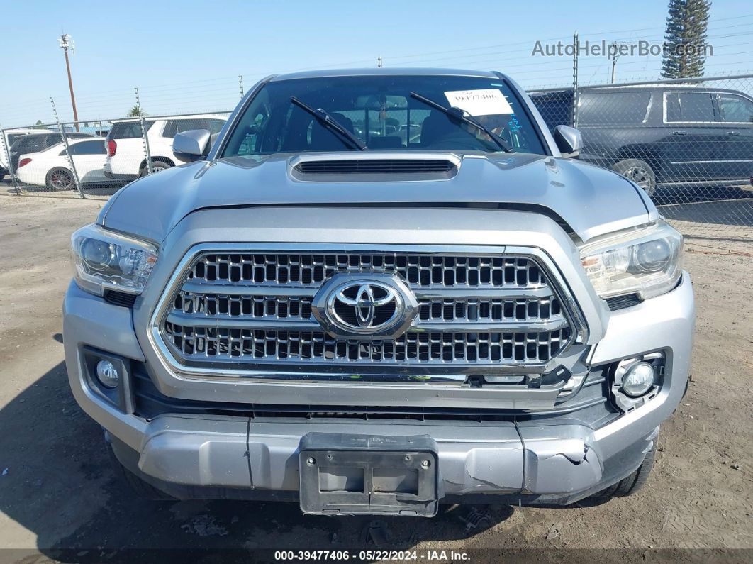 2017 Toyota Tacoma Trd Sport Silver vin: 5TFCZ5AN4HX082733