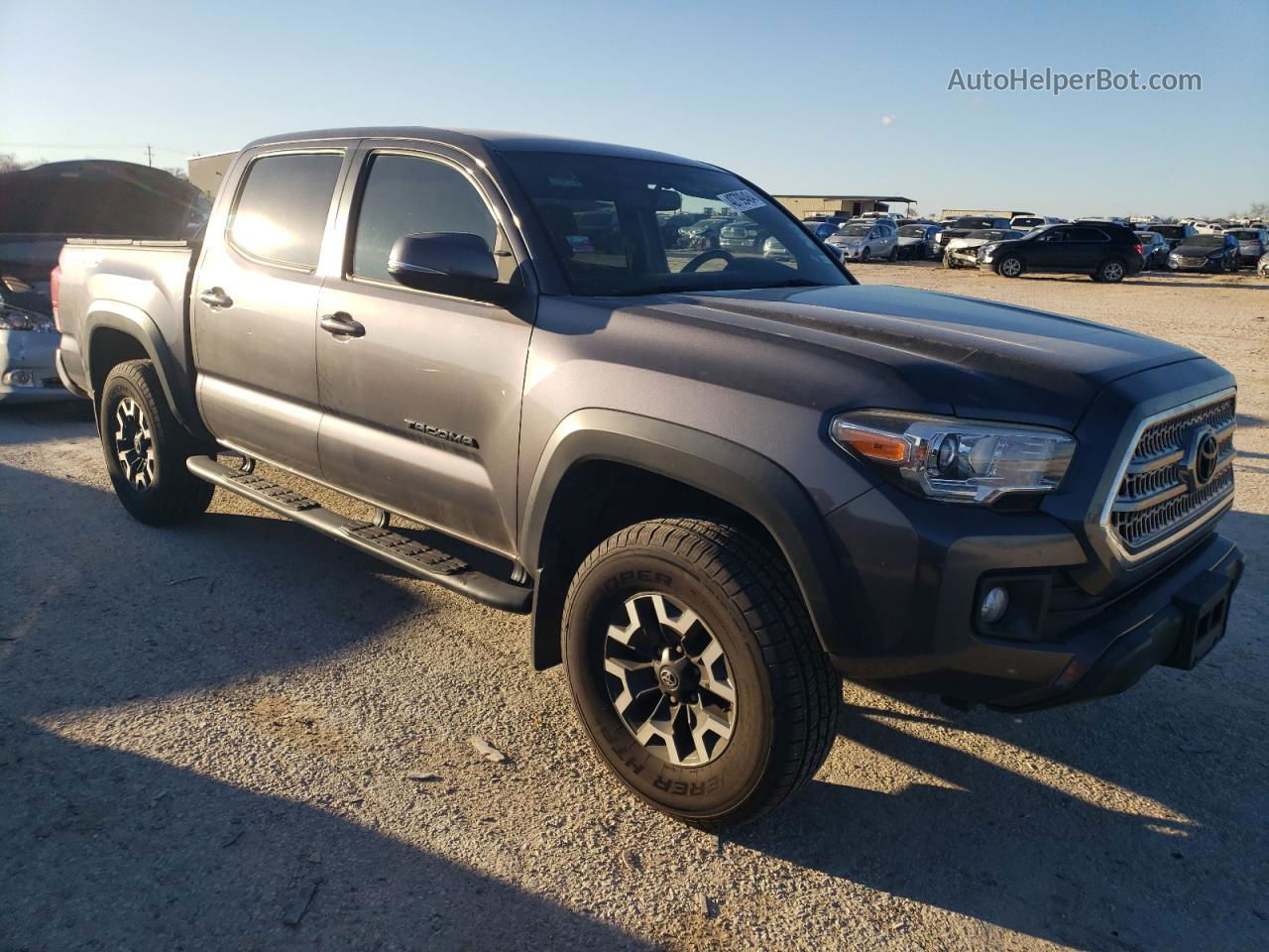 2017 Toyota Tacoma Double Cab Charcoal vin: 5TFCZ5AN4HX113981