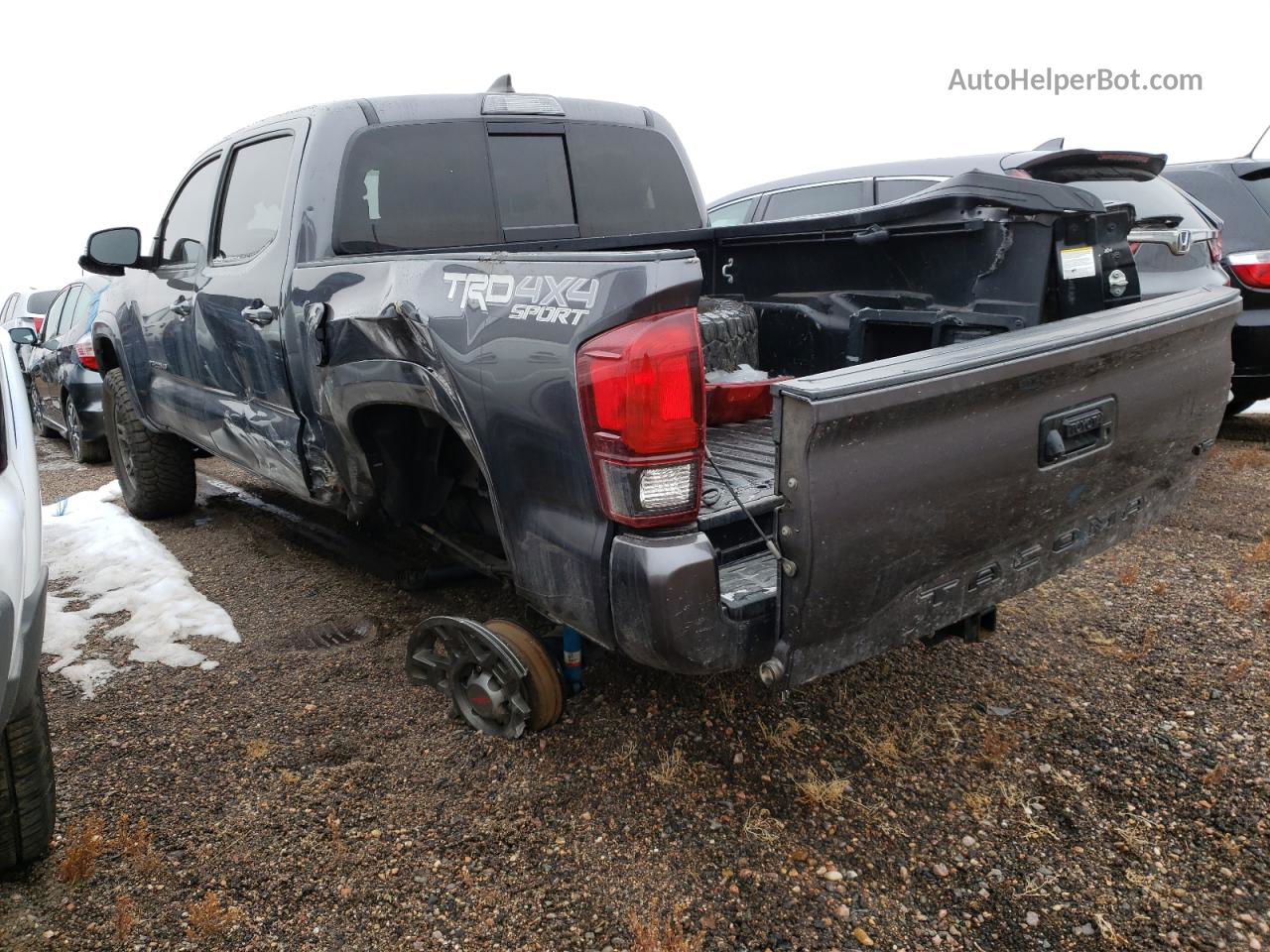 2019 Toyota Tacoma Double Cab Gray vin: 5TFCZ5AN4KX171242