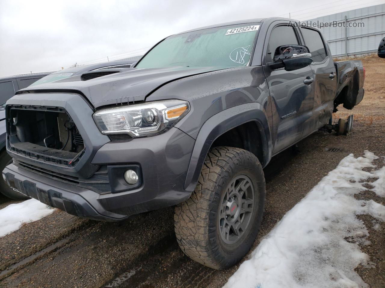 2019 Toyota Tacoma Double Cab Gray vin: 5TFCZ5AN4KX171242