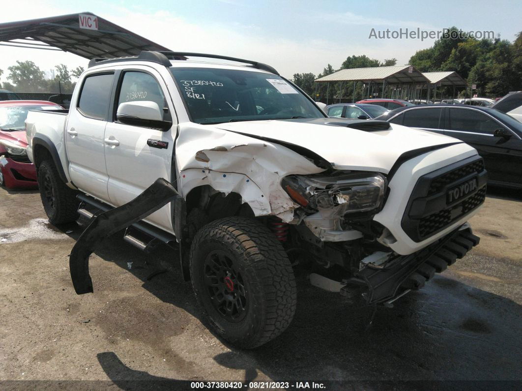 2019 Toyota Tacoma Trd Pro White vin: 5TFCZ5AN4KX191345