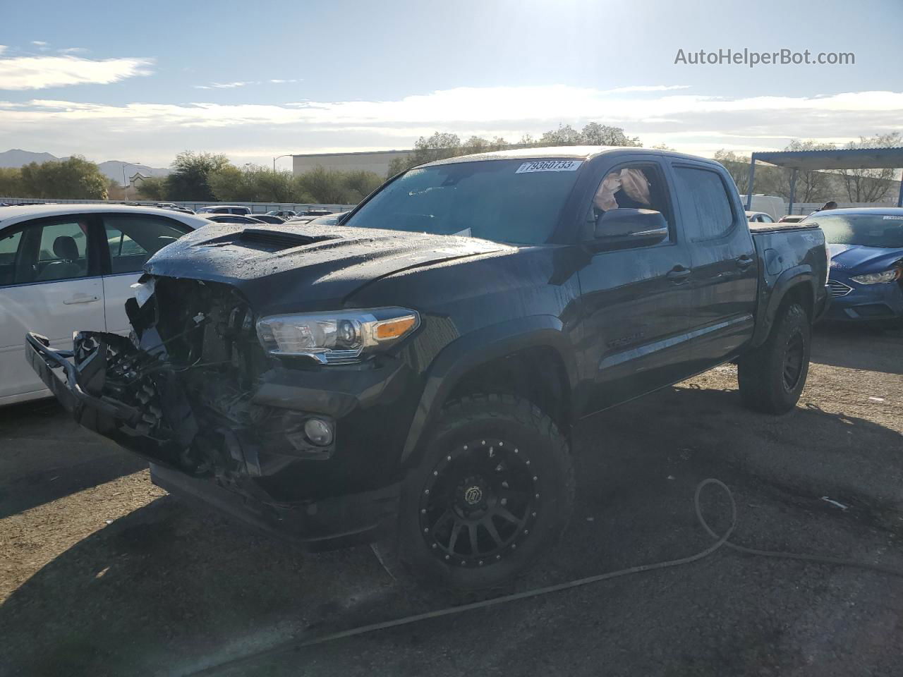 2020 Toyota Tacoma Double Cab Black vin: 5TFCZ5AN4LX220327