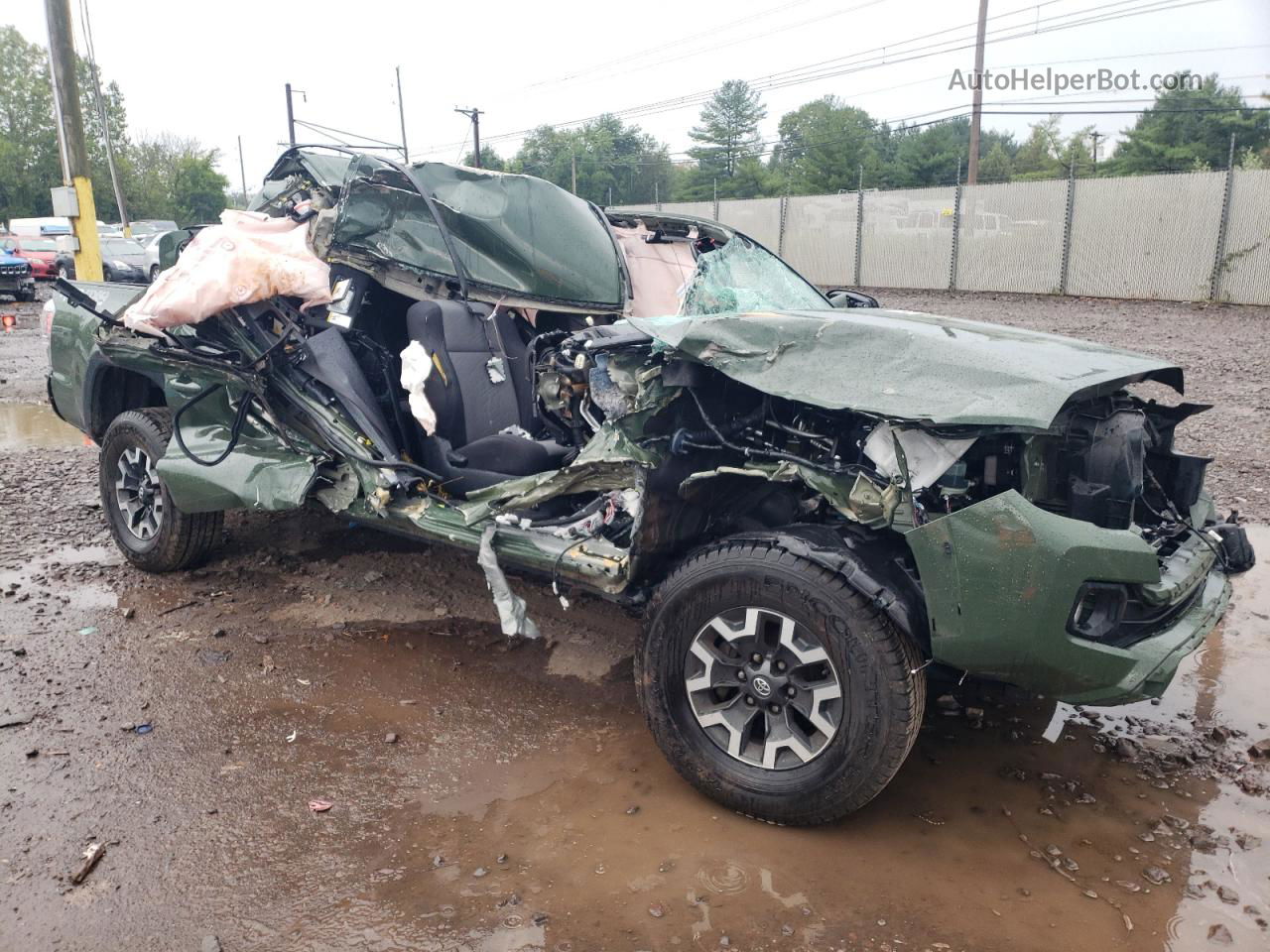 2021 Toyota Tacoma Double Cab Green vin: 5TFCZ5AN4MX275426