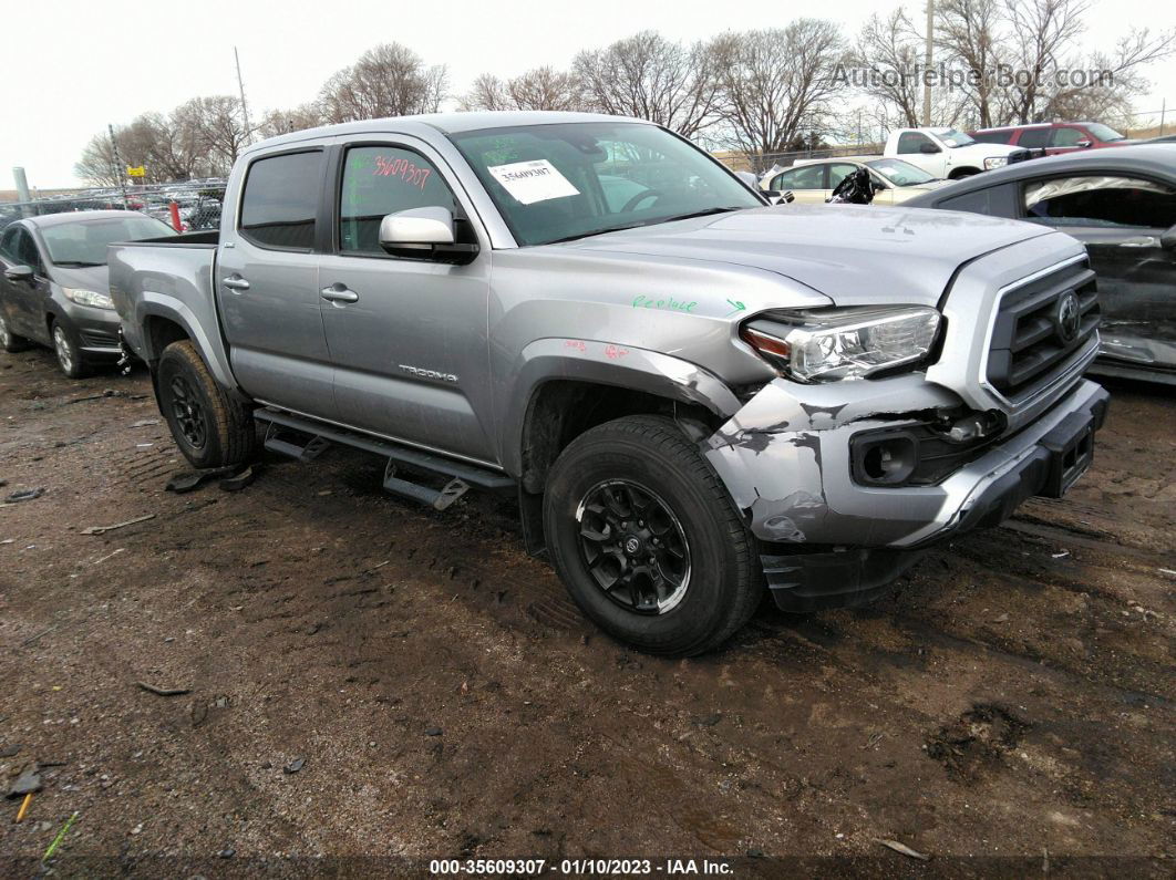 2021 Toyota Tacoma Sr5 V6 Silver vin: 5TFCZ5AN4MX281954