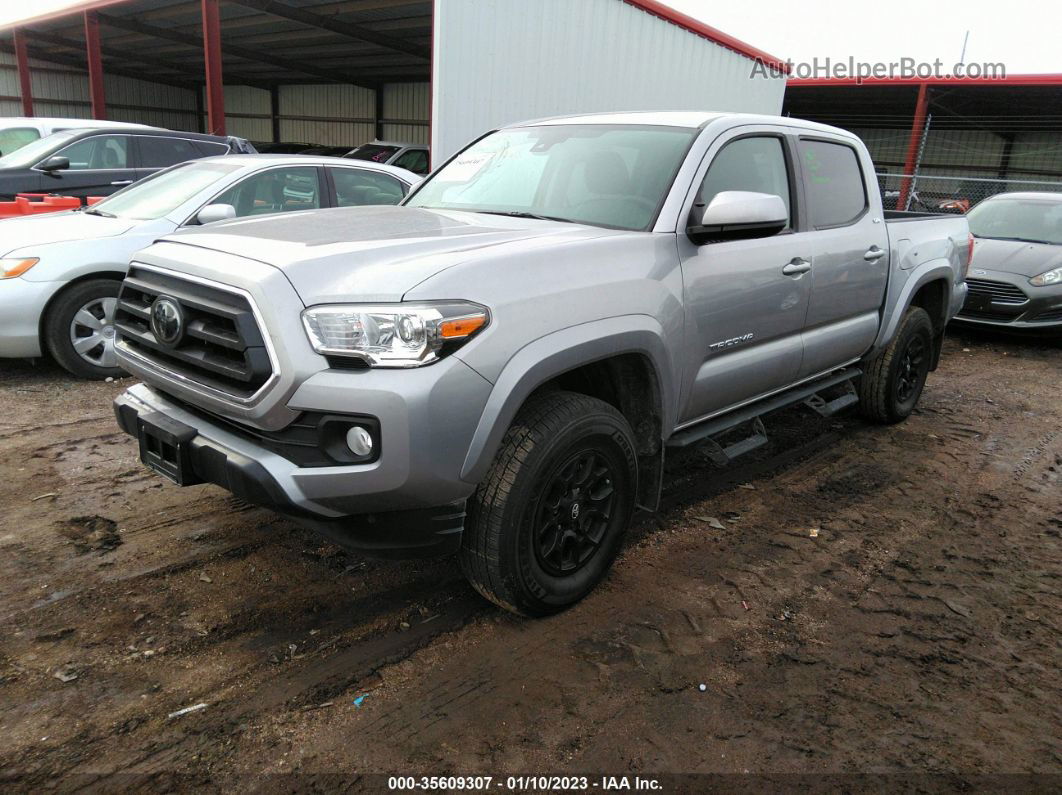 2021 Toyota Tacoma Sr5 V6 Серебряный vin: 5TFCZ5AN4MX281954