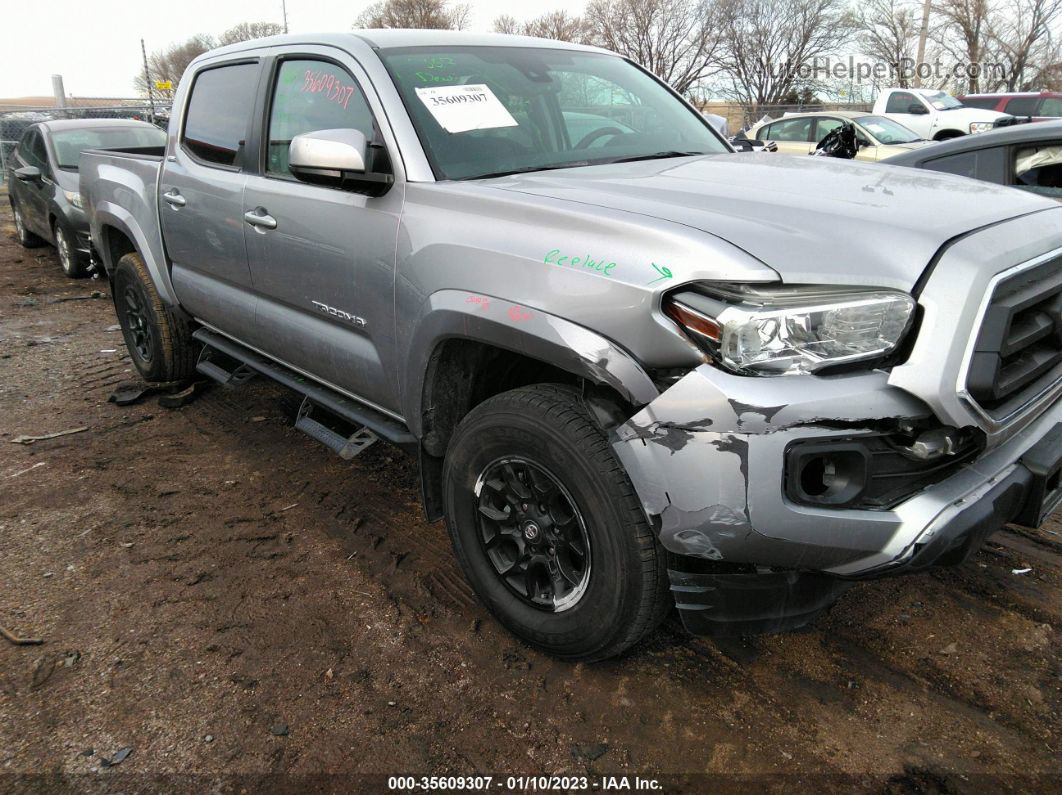 2021 Toyota Tacoma Sr5 V6 Silver vin: 5TFCZ5AN4MX281954