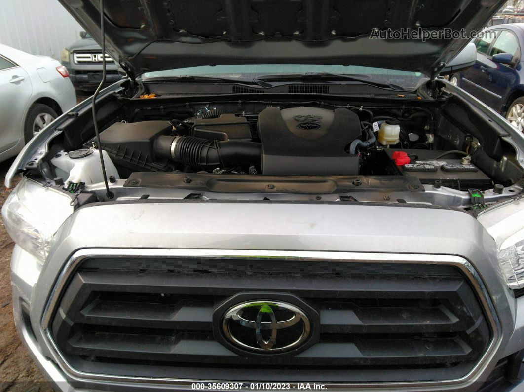 2021 Toyota Tacoma Sr5 V6 Серебряный vin: 5TFCZ5AN4MX281954