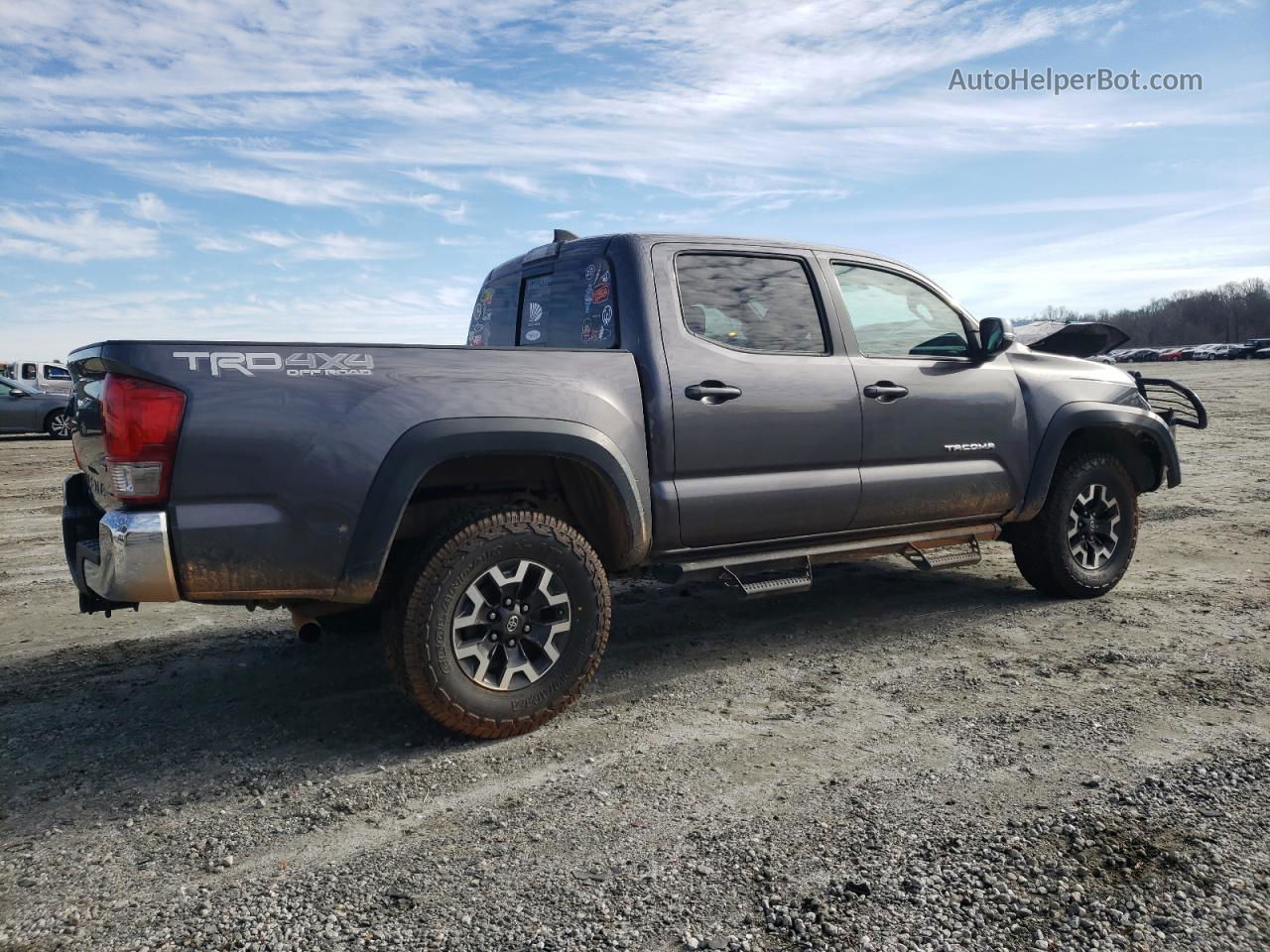 2017 Toyota Tacoma Double Cab Серый vin: 5TFCZ5AN5HX064967