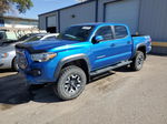 2017 Toyota Tacoma Double Cab Blue vin: 5TFCZ5AN5HX071515