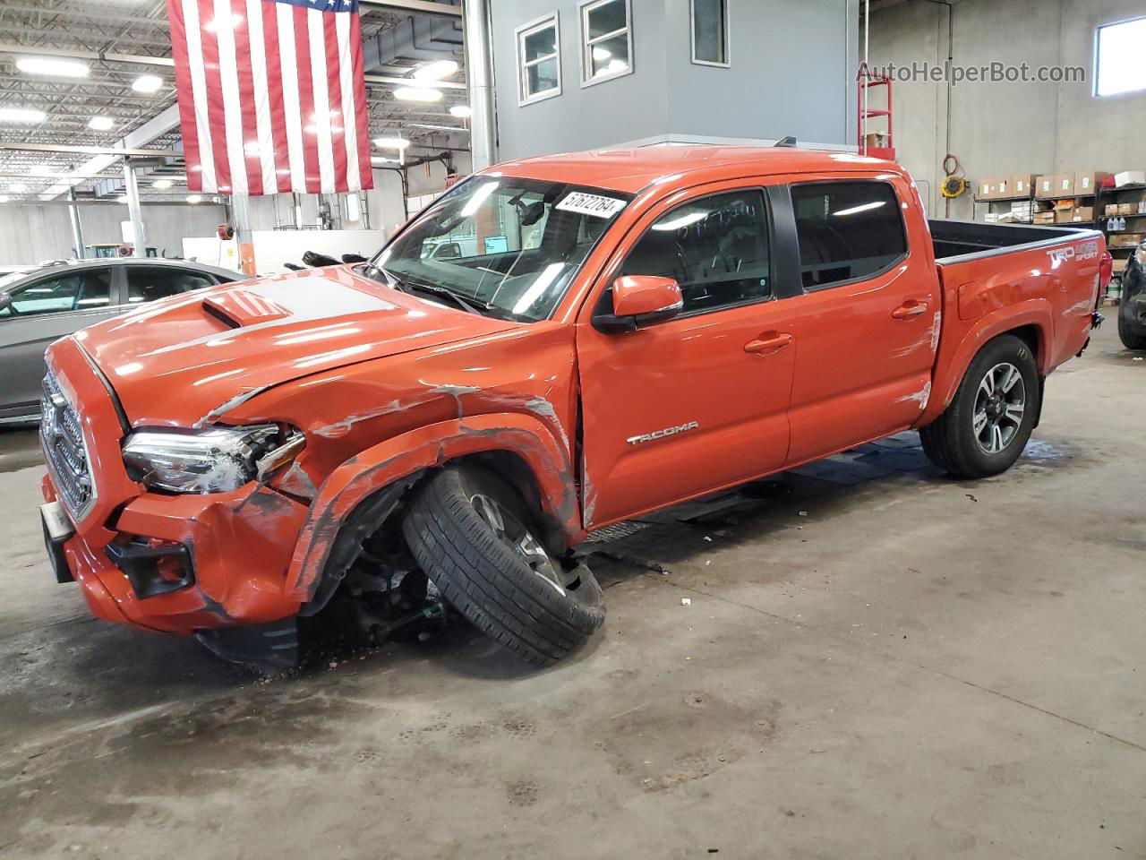 2017 Toyota Tacoma Double Cab Orange vin: 5TFCZ5AN5HX115111