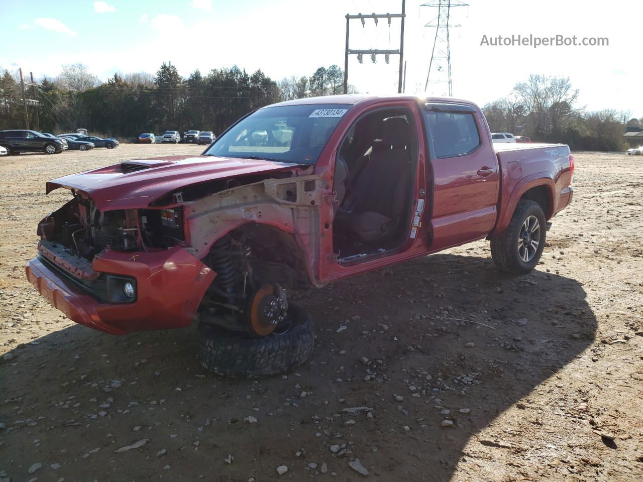 2017 Toyota Tacoma Double Cab Красный vin: 5TFCZ5AN5HX118977