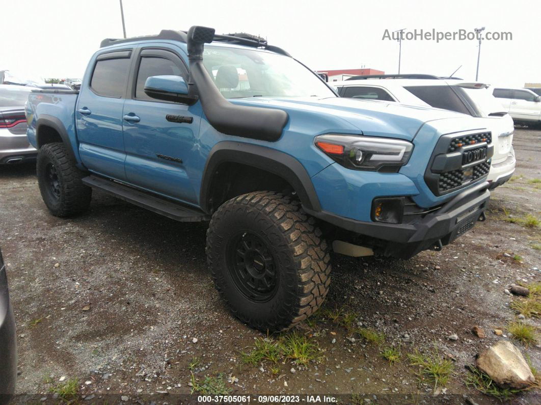 2019 Toyota Tacoma 4wd Sr/sr5/trd Sport Blue vin: 5TFCZ5AN5KX185229