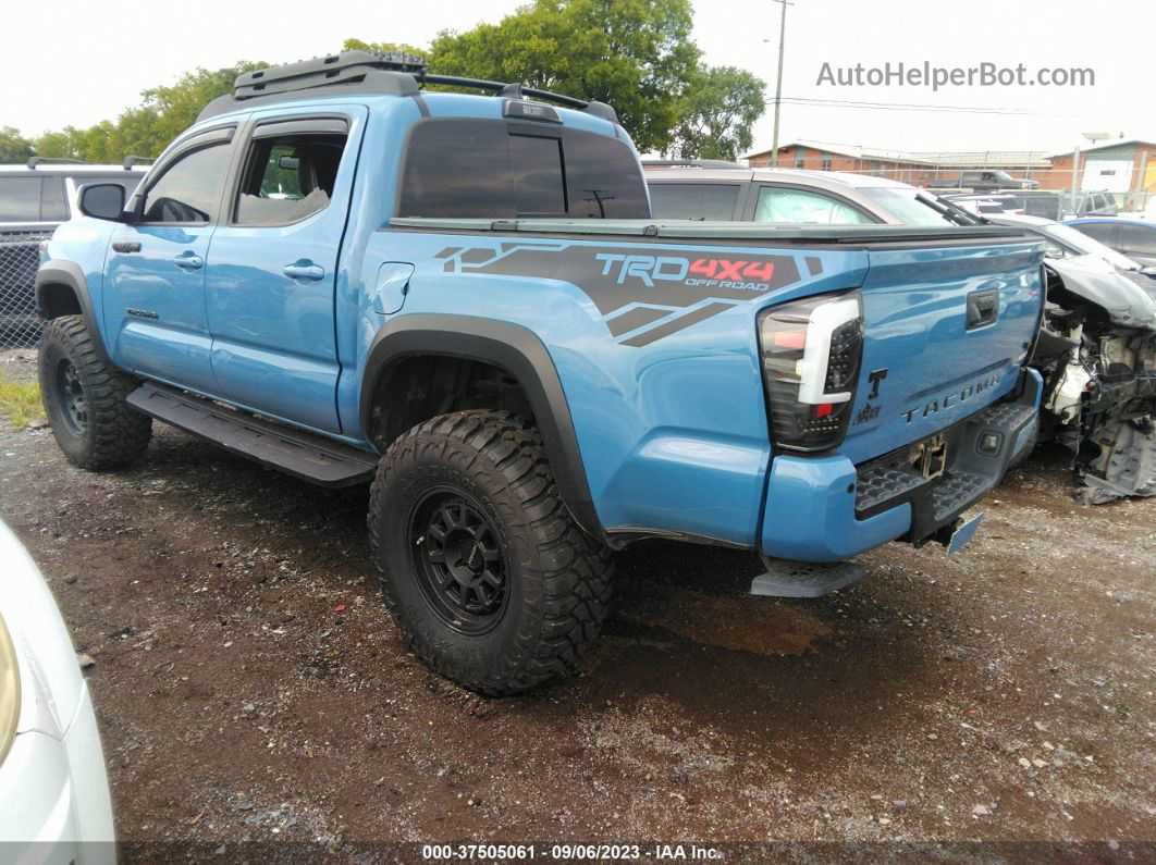 2019 Toyota Tacoma 4wd Sr/sr5/trd Sport Blue vin: 5TFCZ5AN5KX185229