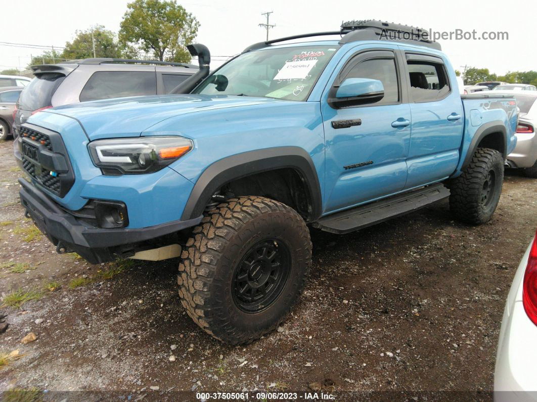 2019 Toyota Tacoma 4wd Sr/sr5/trd Sport Blue vin: 5TFCZ5AN5KX185229