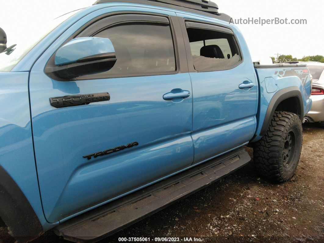 2019 Toyota Tacoma 4wd Sr/sr5/trd Sport Blue vin: 5TFCZ5AN5KX185229