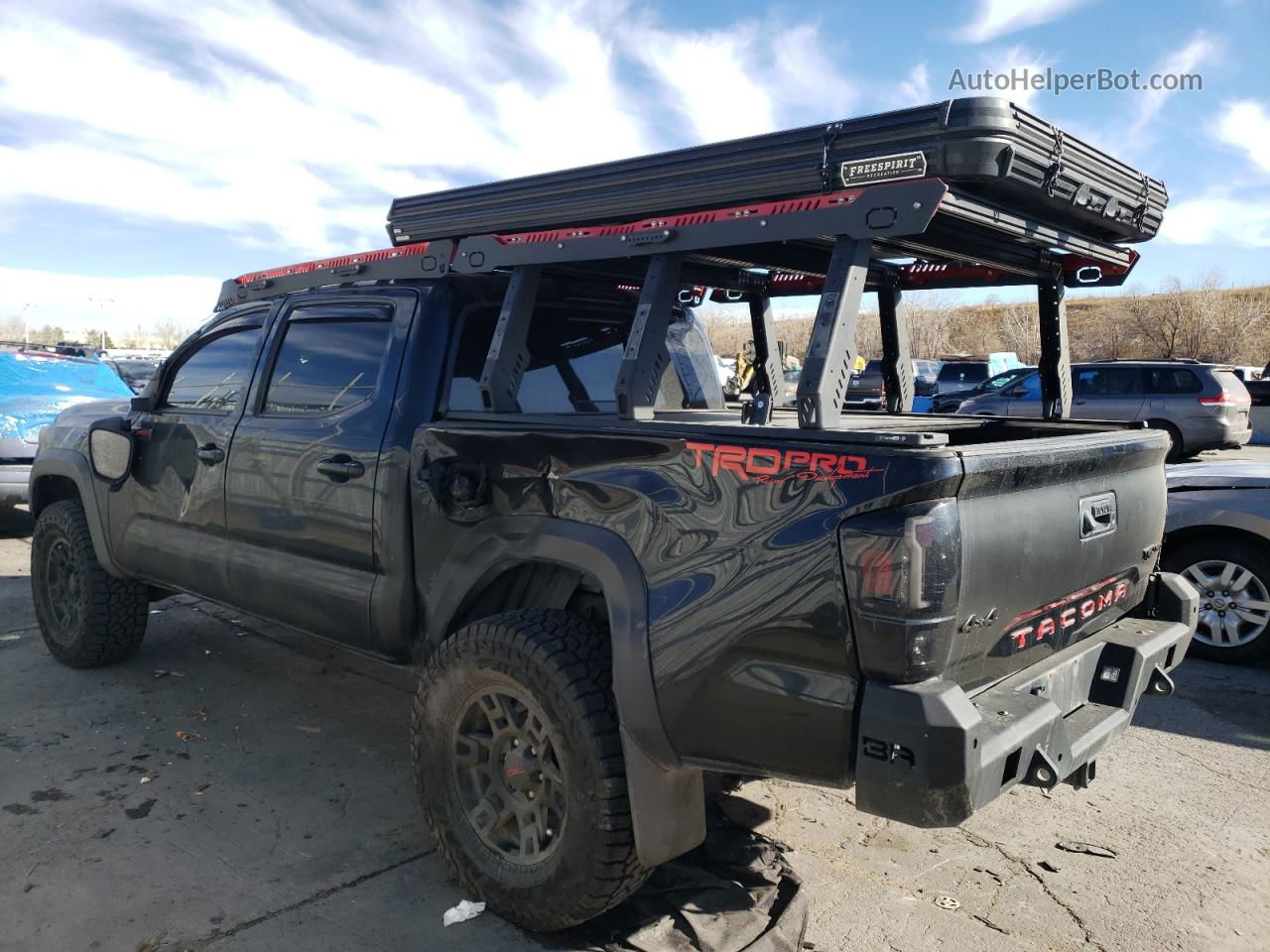 2019 Toyota Tacoma Double Cab Black vin: 5TFCZ5AN5KX201865