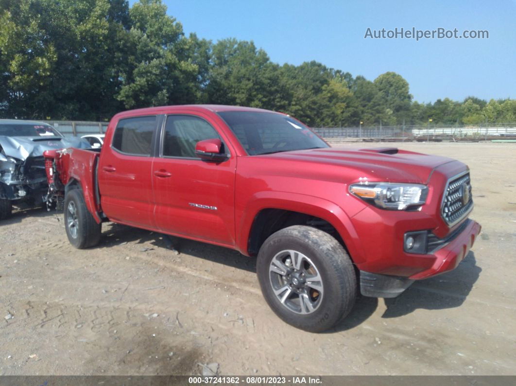 2019 Toyota Tacoma 4wd Sr/sr5/trd Sport Red vin: 5TFCZ5AN5KX204037