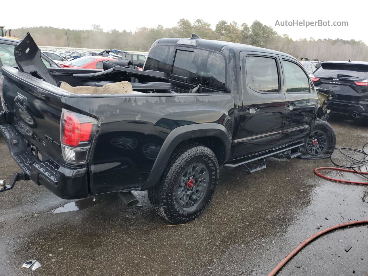 2019 Toyota Tacoma Double Cab Black vin: 5TFCZ5AN5KX207441