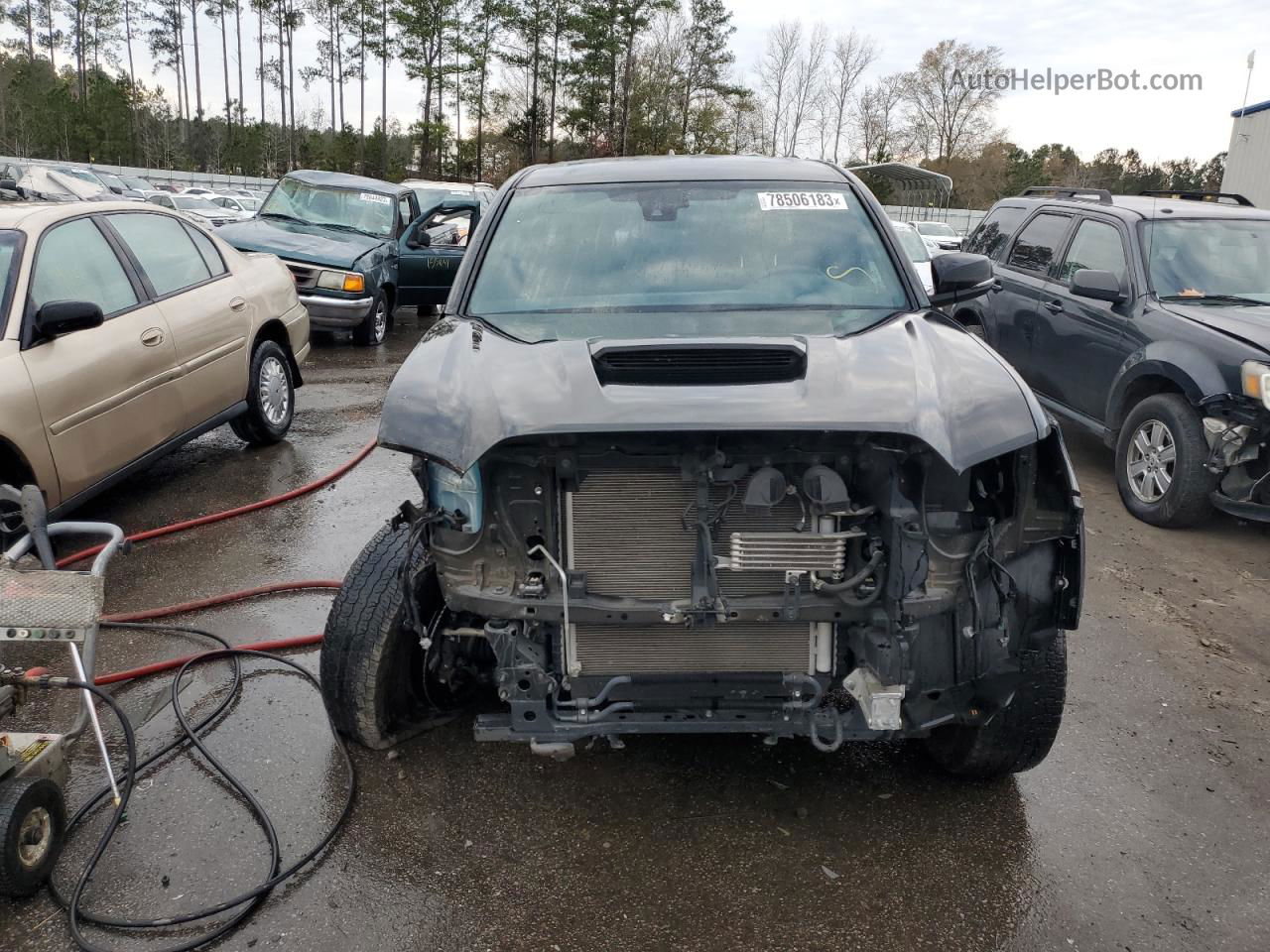 2019 Toyota Tacoma Double Cab Black vin: 5TFCZ5AN5KX207441