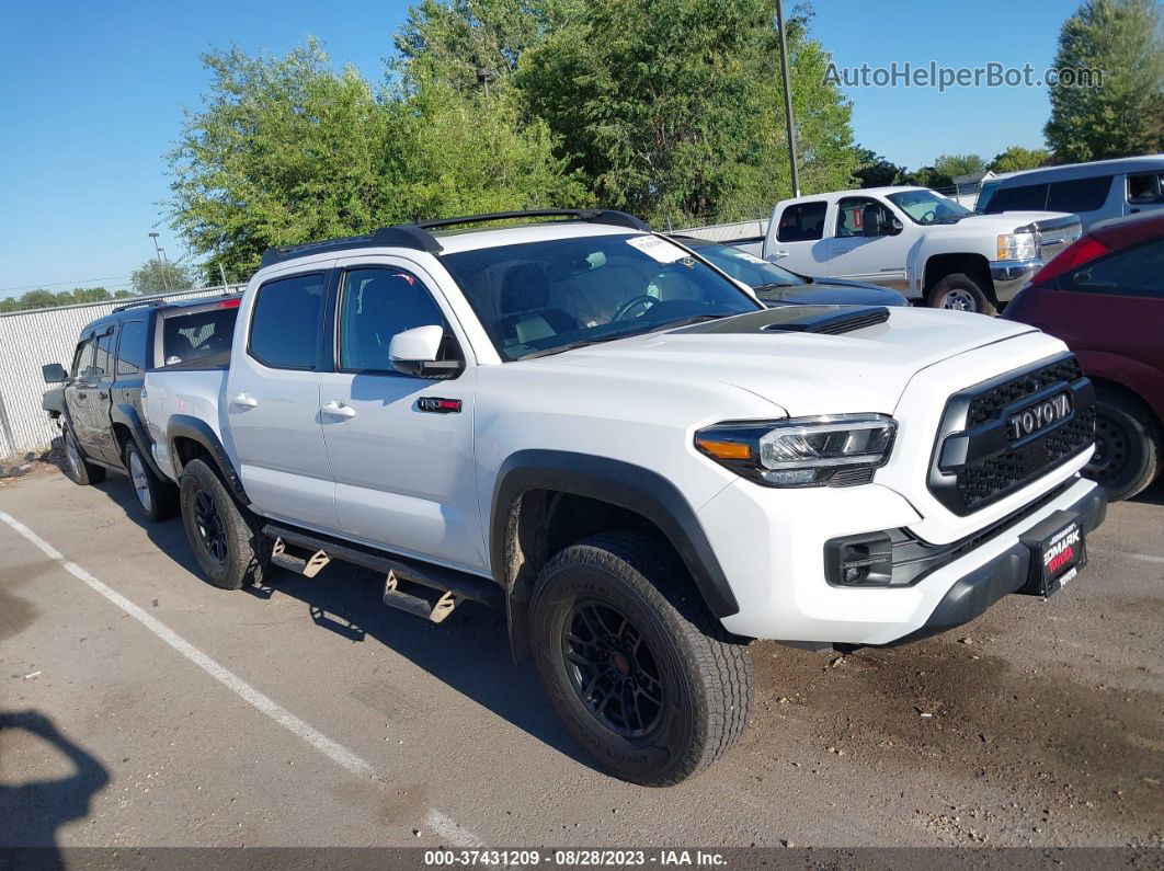 2021 Toyota Tacoma 4wd Sr/sr5/trd Sport White vin: 5TFCZ5AN5MX254892