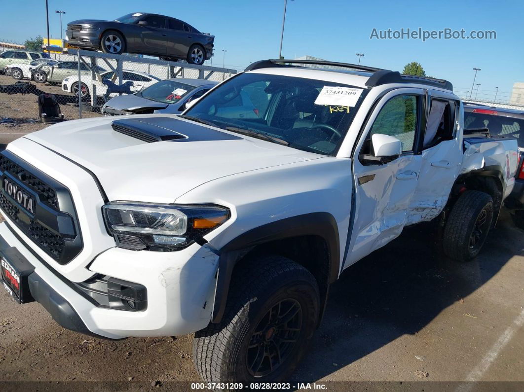 2021 Toyota Tacoma 4wd Sr/sr5/trd Sport White vin: 5TFCZ5AN5MX254892