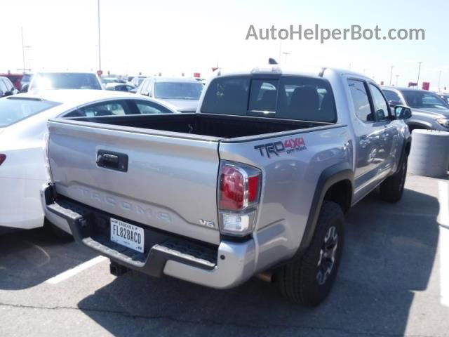 2021 Toyota Tacoma 4wd Sr/sr5/trd Sport Silver vin: 5TFCZ5AN5MX269201