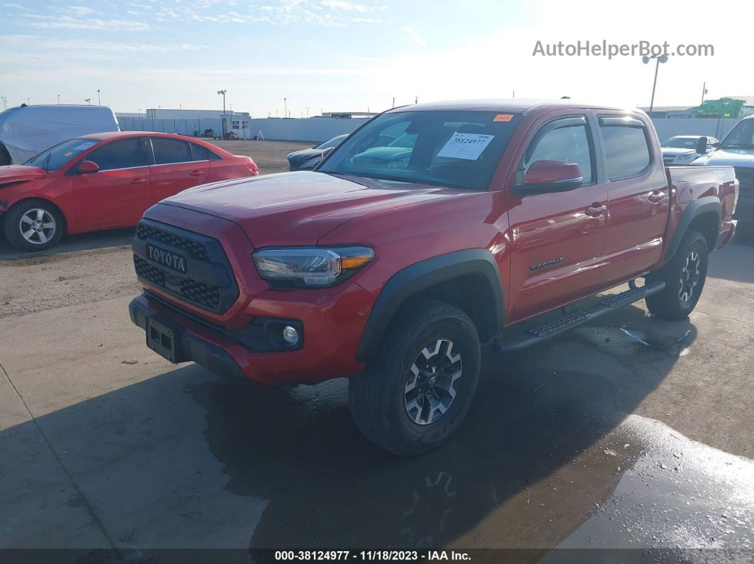 2021 Toyota Tacoma Trd Off-road Red vin: 5TFCZ5AN5MX273457