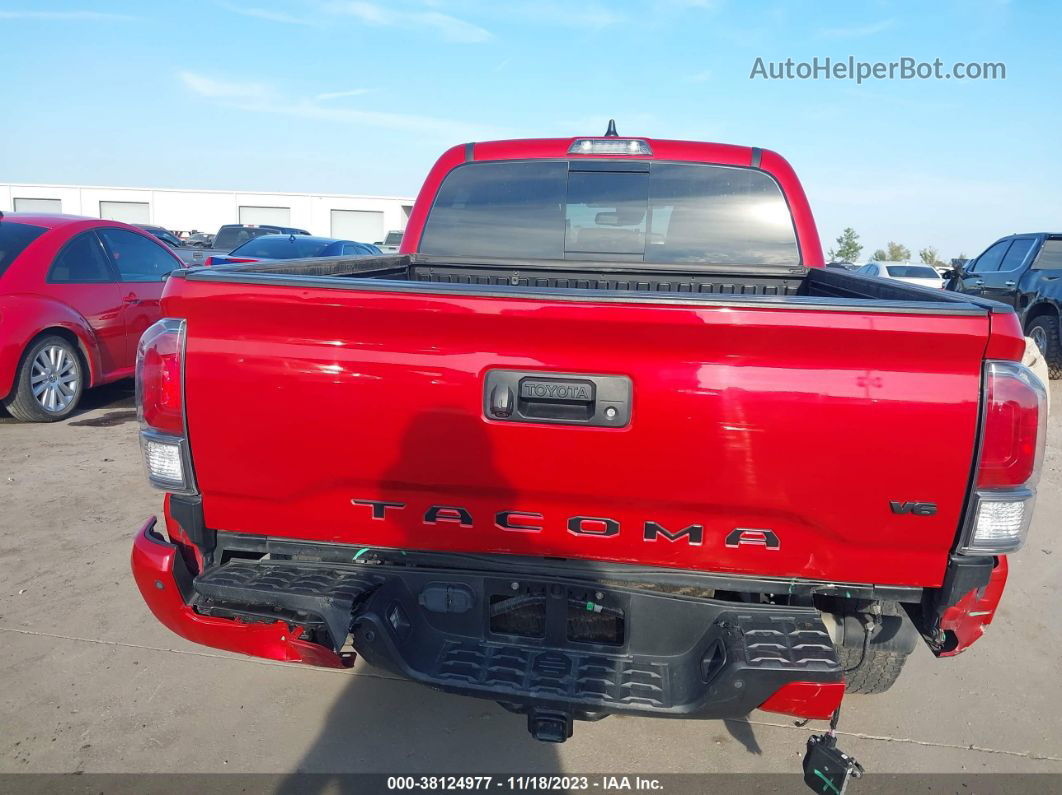 2021 Toyota Tacoma Trd Off-road Red vin: 5TFCZ5AN5MX273457