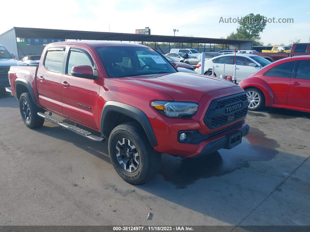 2021 Toyota Tacoma Trd Off-road Red vin: 5TFCZ5AN5MX273457