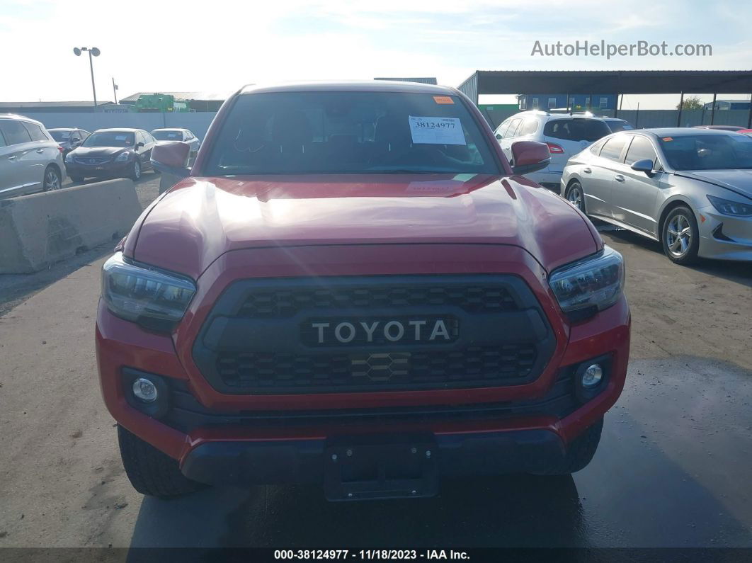 2021 Toyota Tacoma Trd Off-road Red vin: 5TFCZ5AN5MX273457