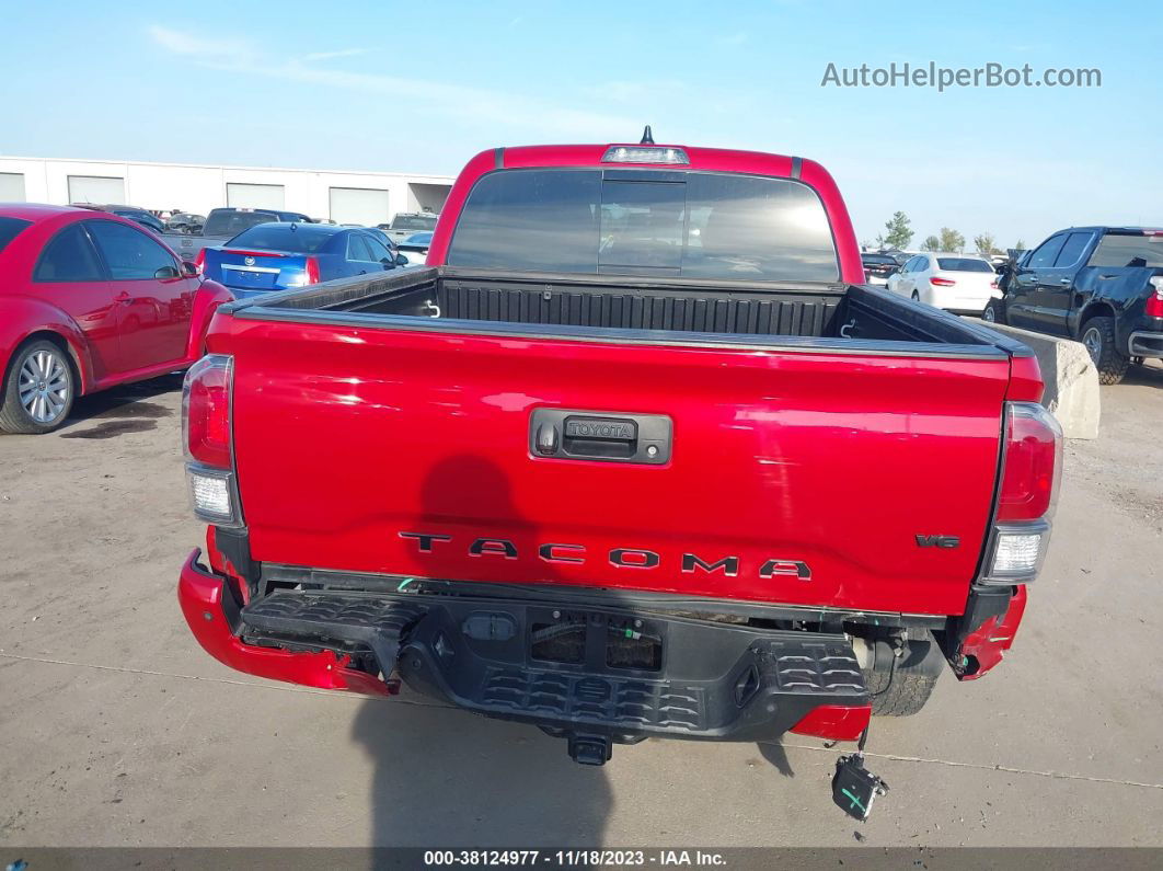 2021 Toyota Tacoma Trd Off-road Red vin: 5TFCZ5AN5MX273457