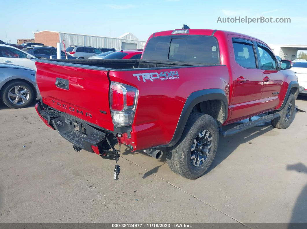 2021 Toyota Tacoma Trd Off-road Red vin: 5TFCZ5AN5MX273457