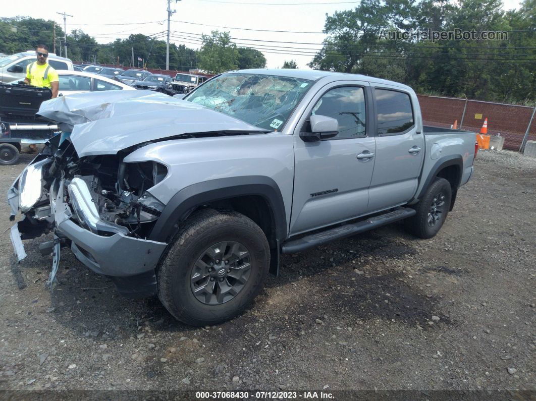 2021 Toyota Tacoma 4wd Sr/sr5/trd Sport Gray vin: 5TFCZ5AN5MX282949