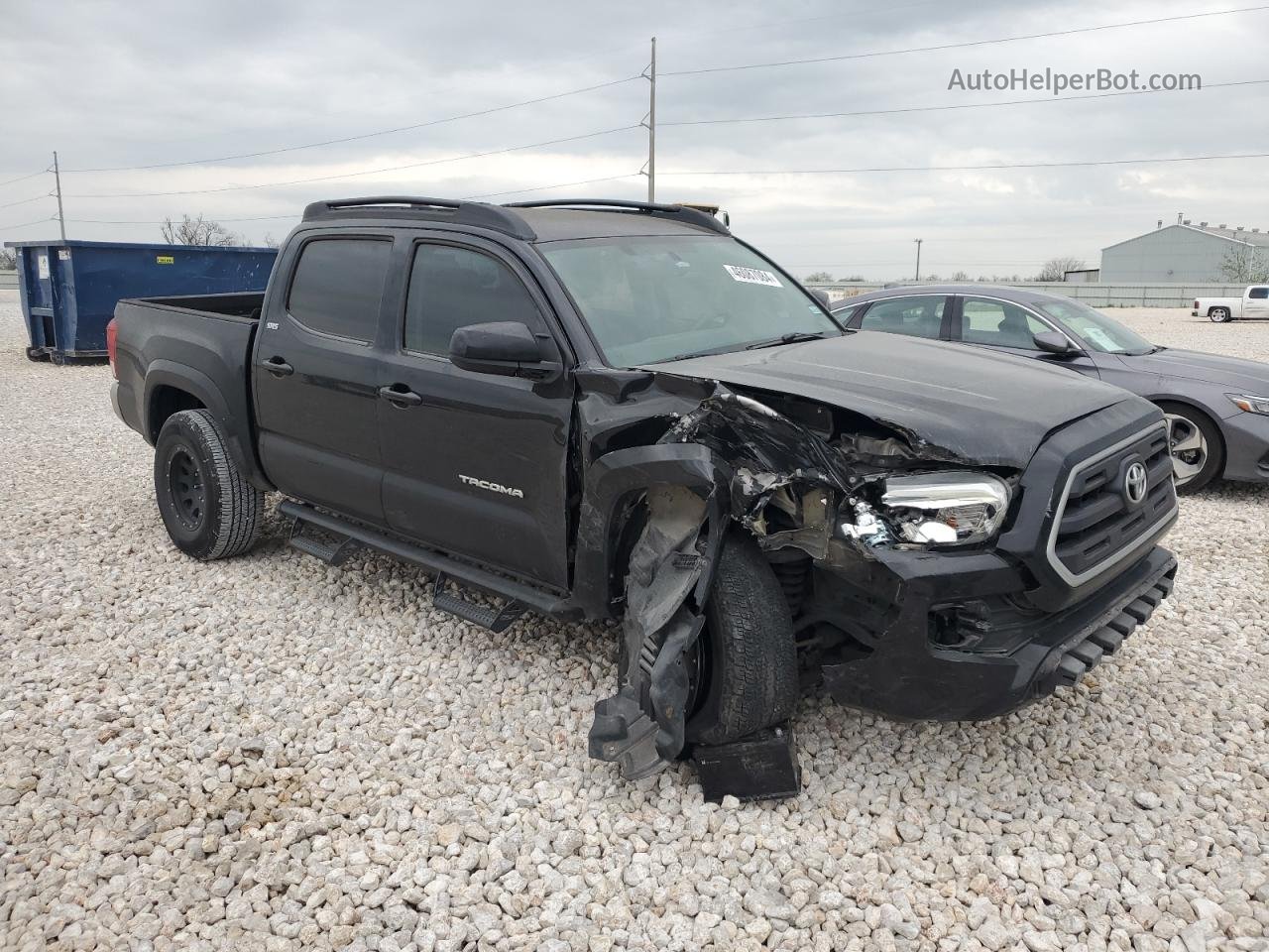 2017 Toyota Tacoma Double Cab Black vin: 5TFCZ5AN6HX047272