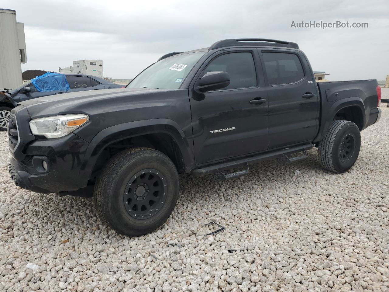 2017 Toyota Tacoma Double Cab Black vin: 5TFCZ5AN6HX047272