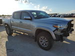 2017 Toyota Tacoma Double Cab Silver vin: 5TFCZ5AN6HX066727