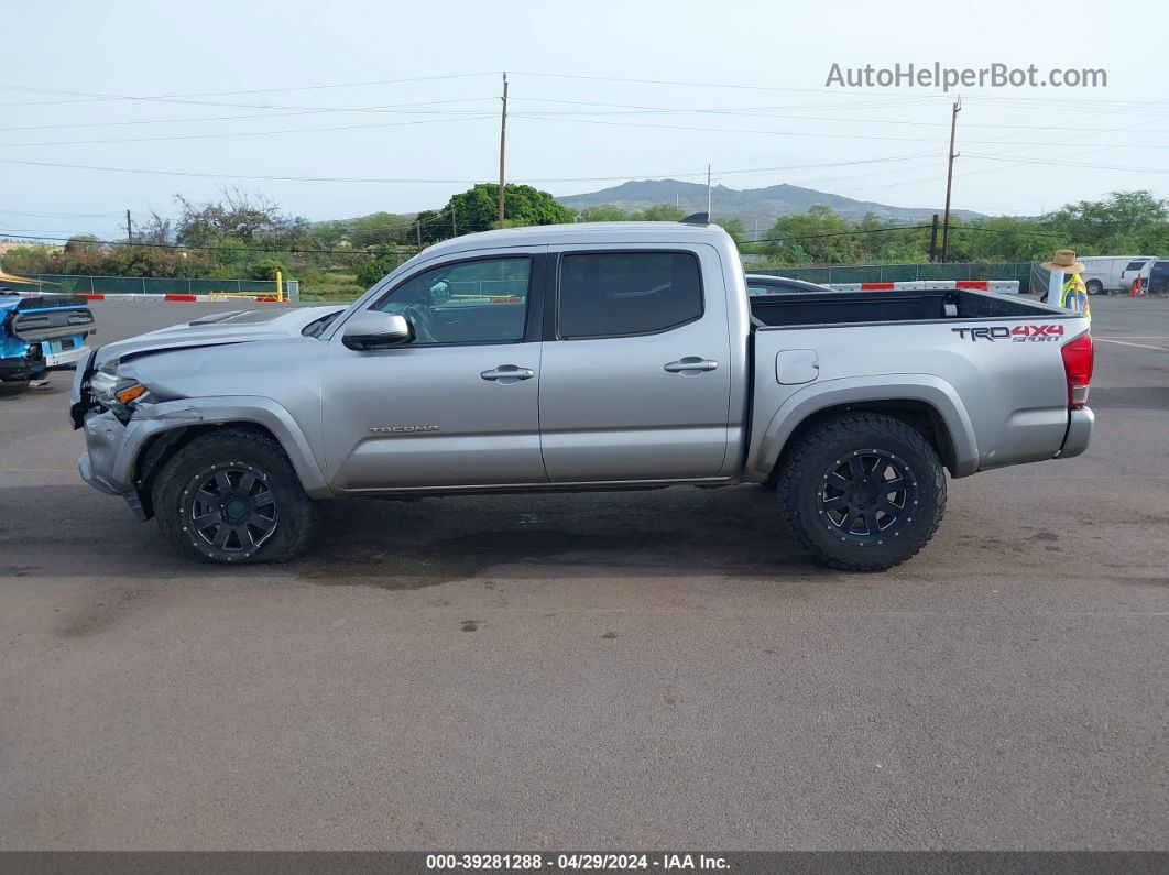 2017 Toyota Tacoma Trd Sport Silver vin: 5TFCZ5AN6HX110600