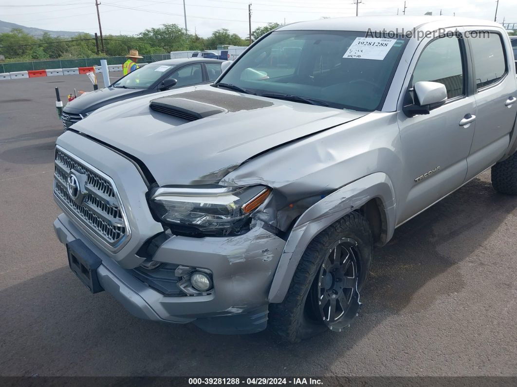 2017 Toyota Tacoma Trd Sport Silver vin: 5TFCZ5AN6HX110600