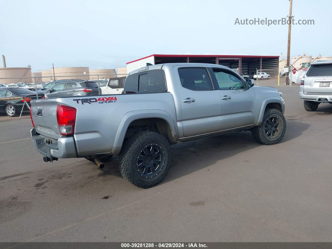 2017 Toyota Tacoma Trd Sport Silver vin: 5TFCZ5AN6HX110600