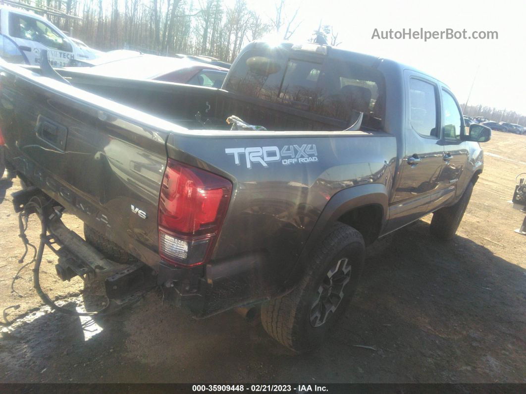 2019 Toyota Tacoma 4wd Sr/sr5/trd Sport Gray vin: 5TFCZ5AN6KX167340