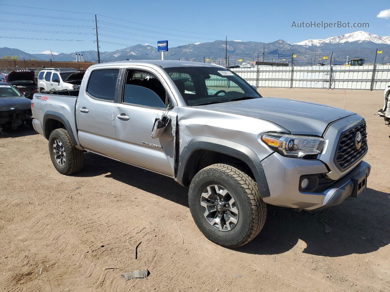 2020 Toyota Tacoma Double Cab Silver vin: 5TFCZ5AN6LX217428