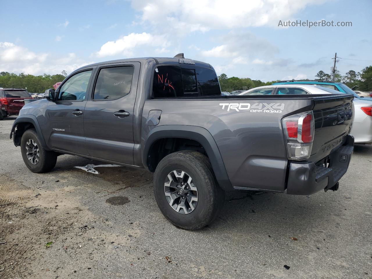 2020 Toyota Tacoma Double Cab Gray vin: 5TFCZ5AN6LX230874