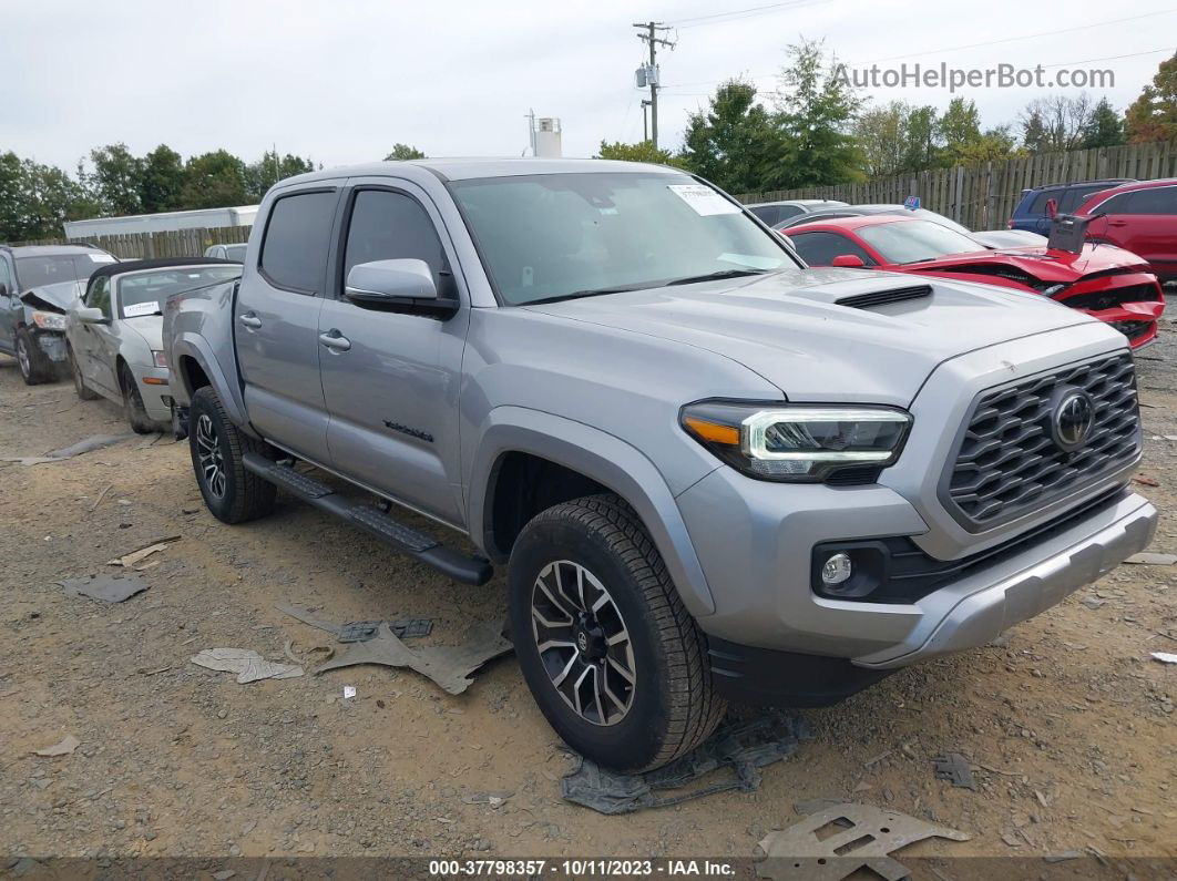 2021 Toyota Tacoma 4wd Sr/sr5/trd Sport Silver vin: 5TFCZ5AN6MX246395