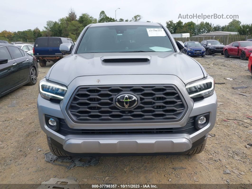 2021 Toyota Tacoma 4wd Sr/sr5/trd Sport Silver vin: 5TFCZ5AN6MX246395